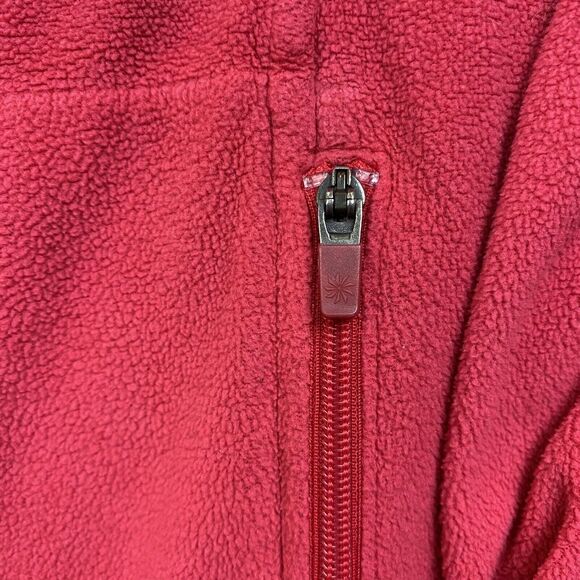 Athleta Jacket Women Medium Pink Zip Fleece Athletic Outdoors Ladies - Picture 2 of 12